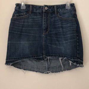 Hollister jean mini skirt